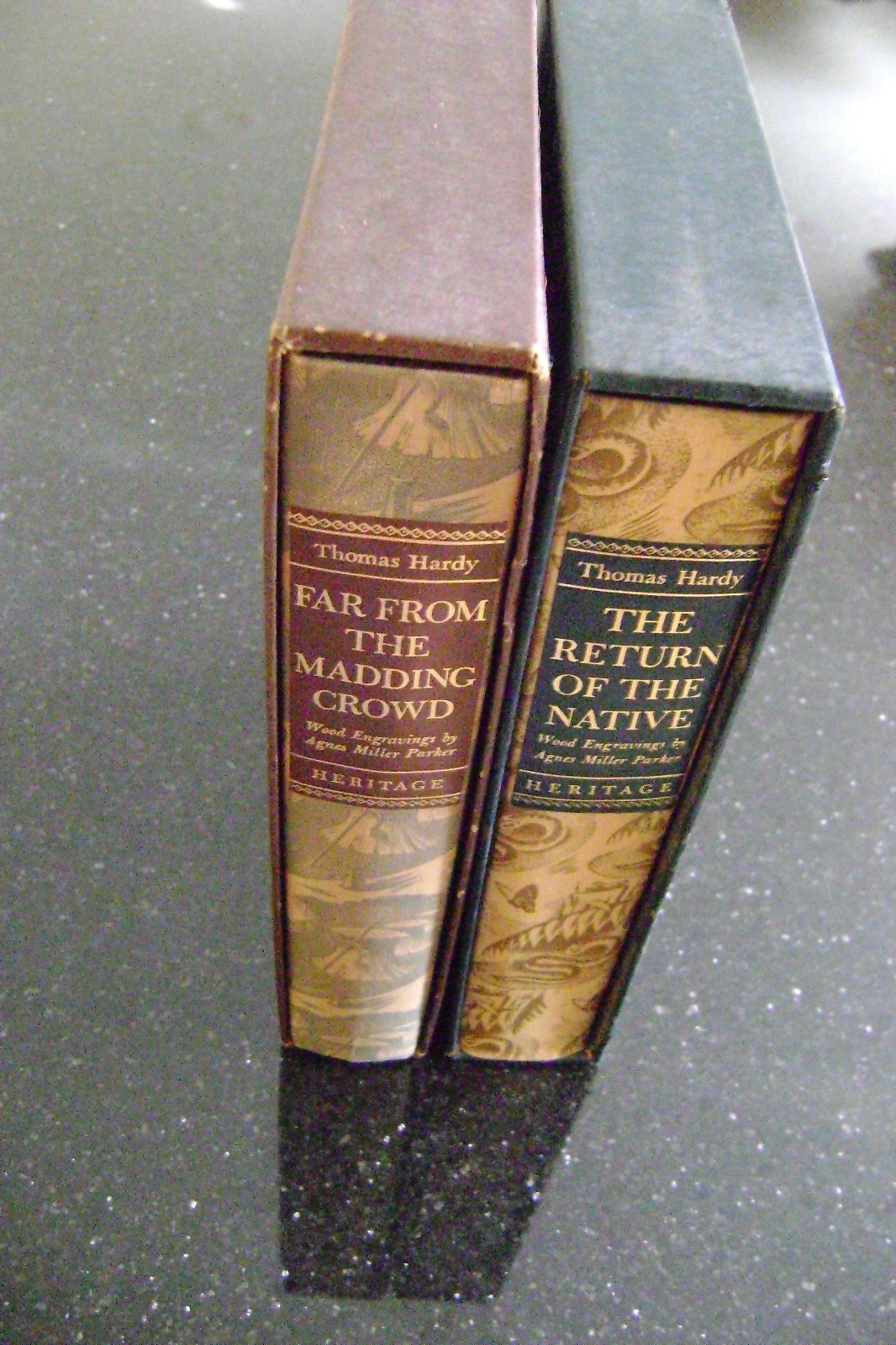 Thomas Hardy Lot Of 2 Books Heritage Press HC W/Slipcases 1 Has Throwin