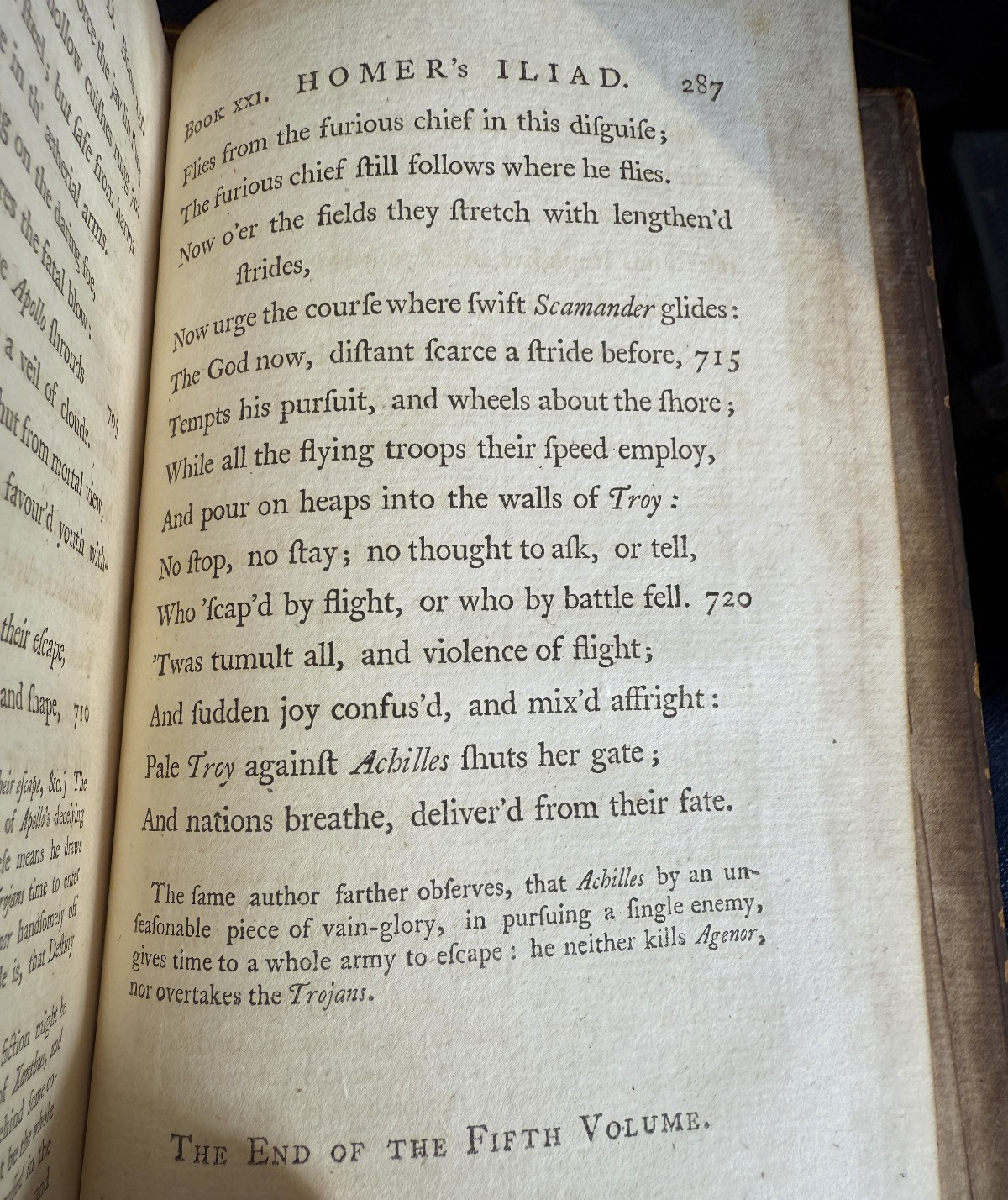 Homer’s The Odyssey Translated by Alexander Pope 1760 5vol Charles Rivington