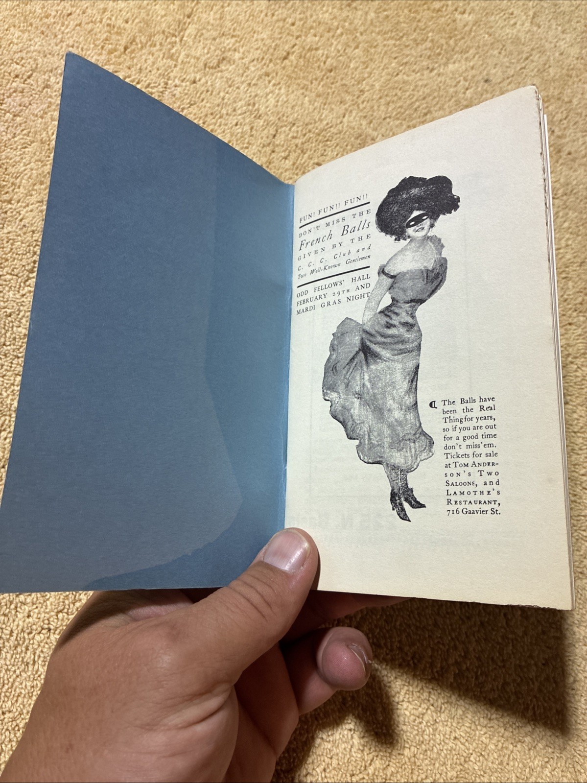 RARE – The Blue Book : Mardi Gras Edition. – (1963 / 9th Edition) Paperback