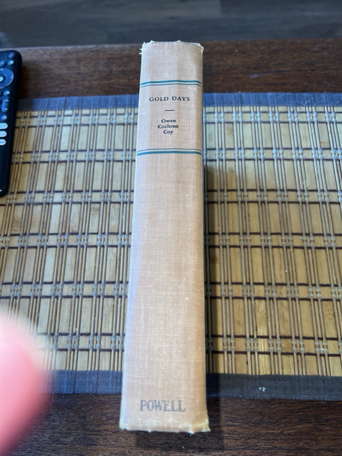 California Gold Days, 1929 First Edition by Owen Cochran Coy