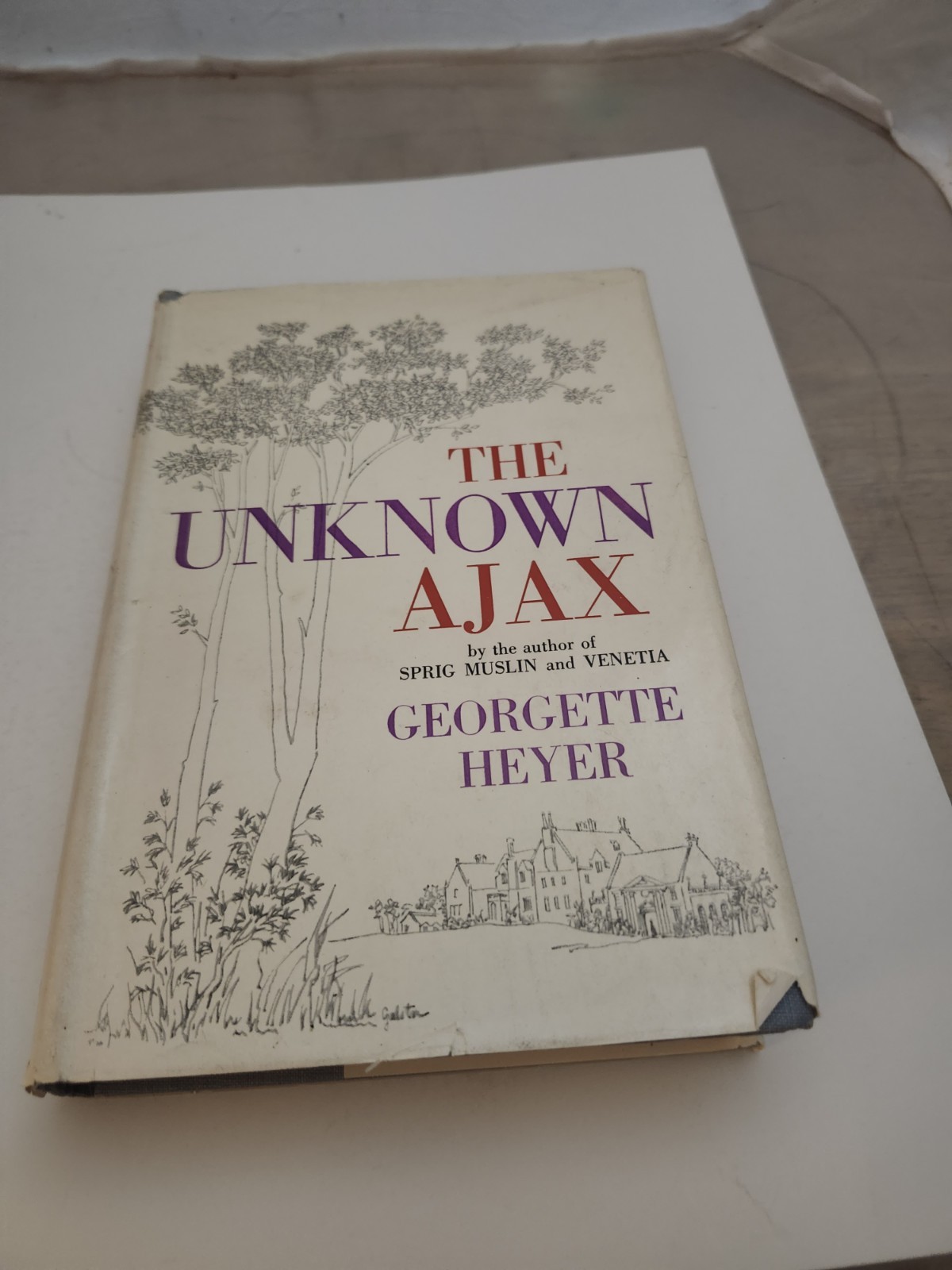 The Unknown Ajax Hardcover Georgette Heyer 1959 Putnam HCDJ