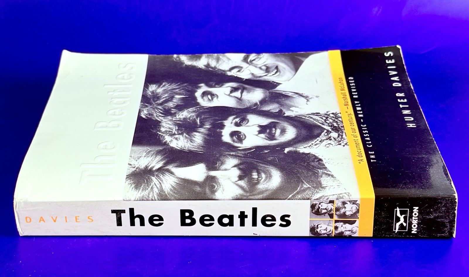 BEATLES “HUNTER DAVIES REVISED BIO” 1996 SOFT COVER BOOK 416 pages