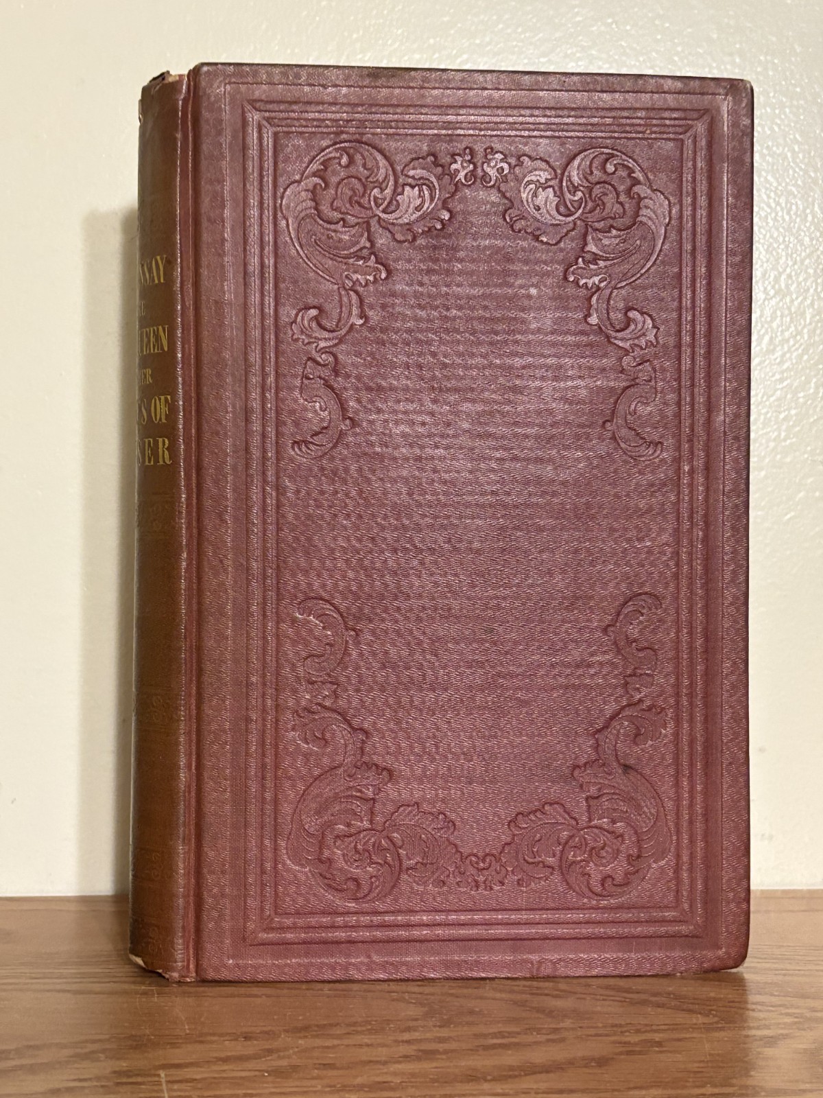 AN ESSAY ON THE LIFE AND WRITINGS OF EDMUND SPENSER by John S. Hart 1847