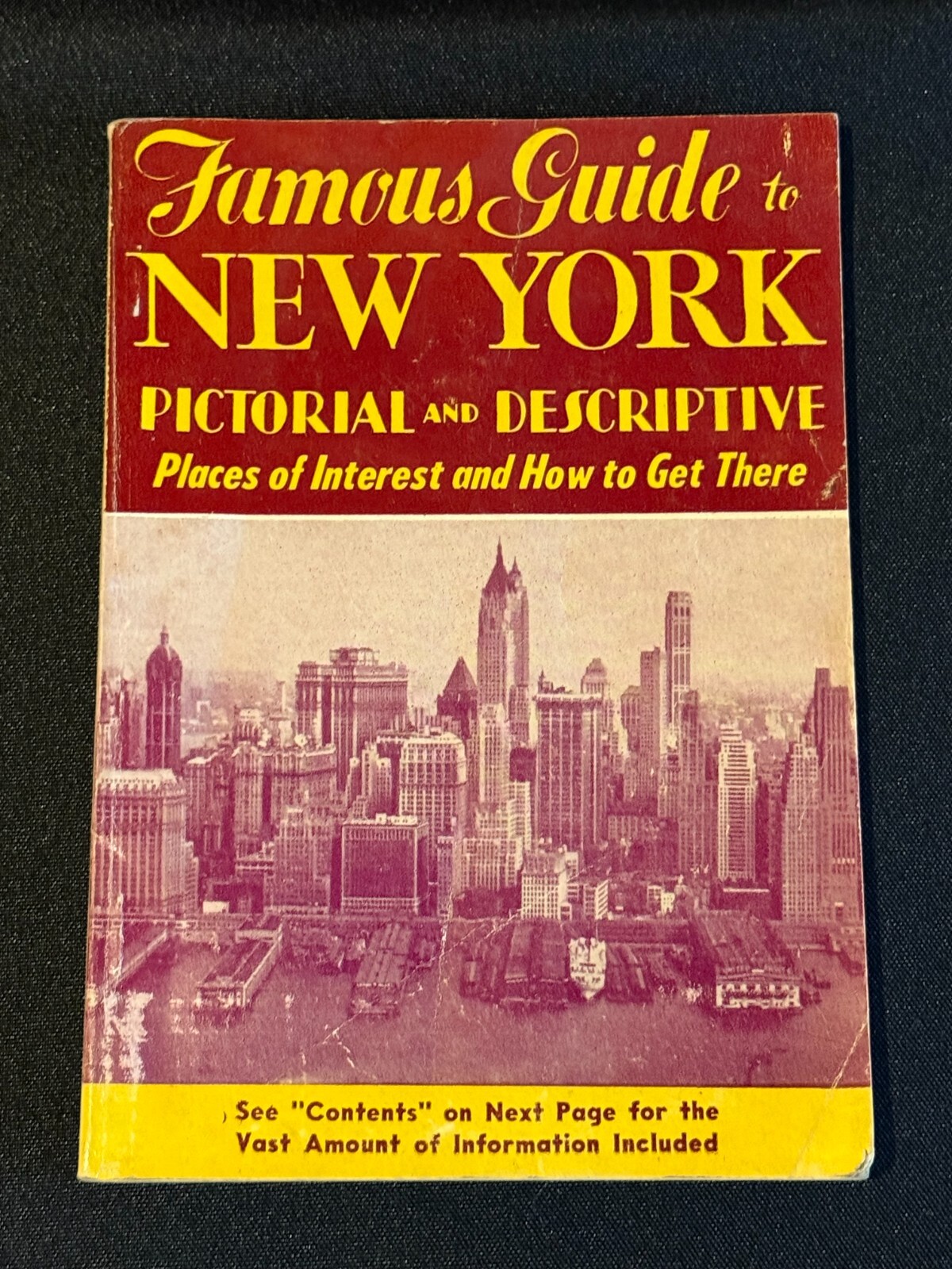 Famous Guide to New York Pictorial Descriptive NYC New York City 1954 Booklet