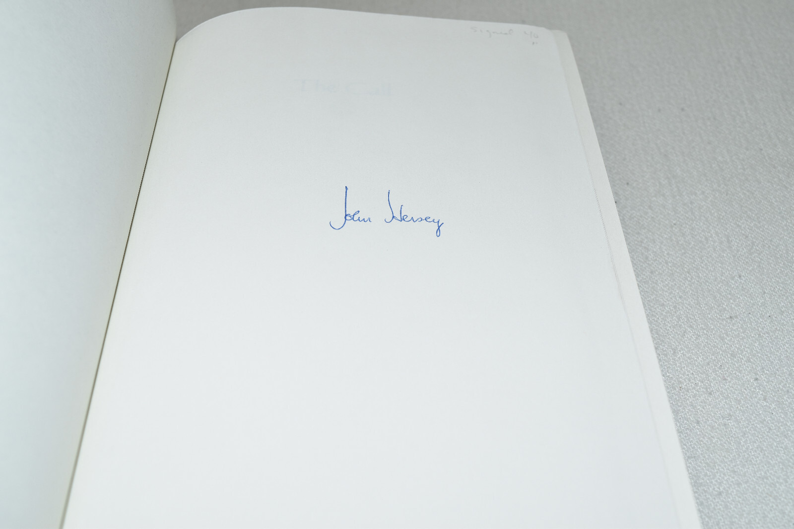 🖊SIGNED FIRST EDITION Franklin Library THE CALL John Hersey 1985 LEATHER OOP