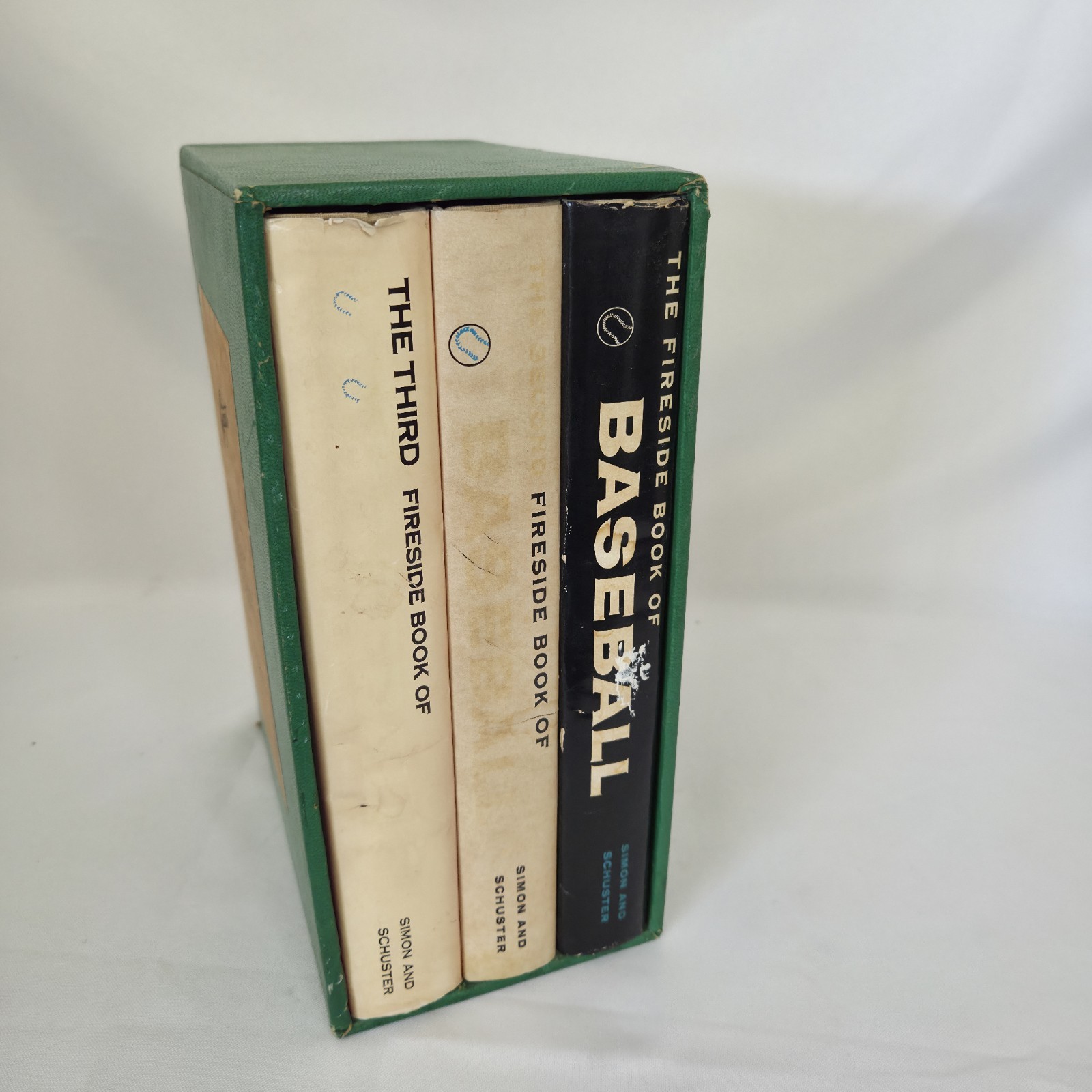 Boxed Set Fireside Book of Baseball 3 Volumes W Dust Jackets Charles Einstein