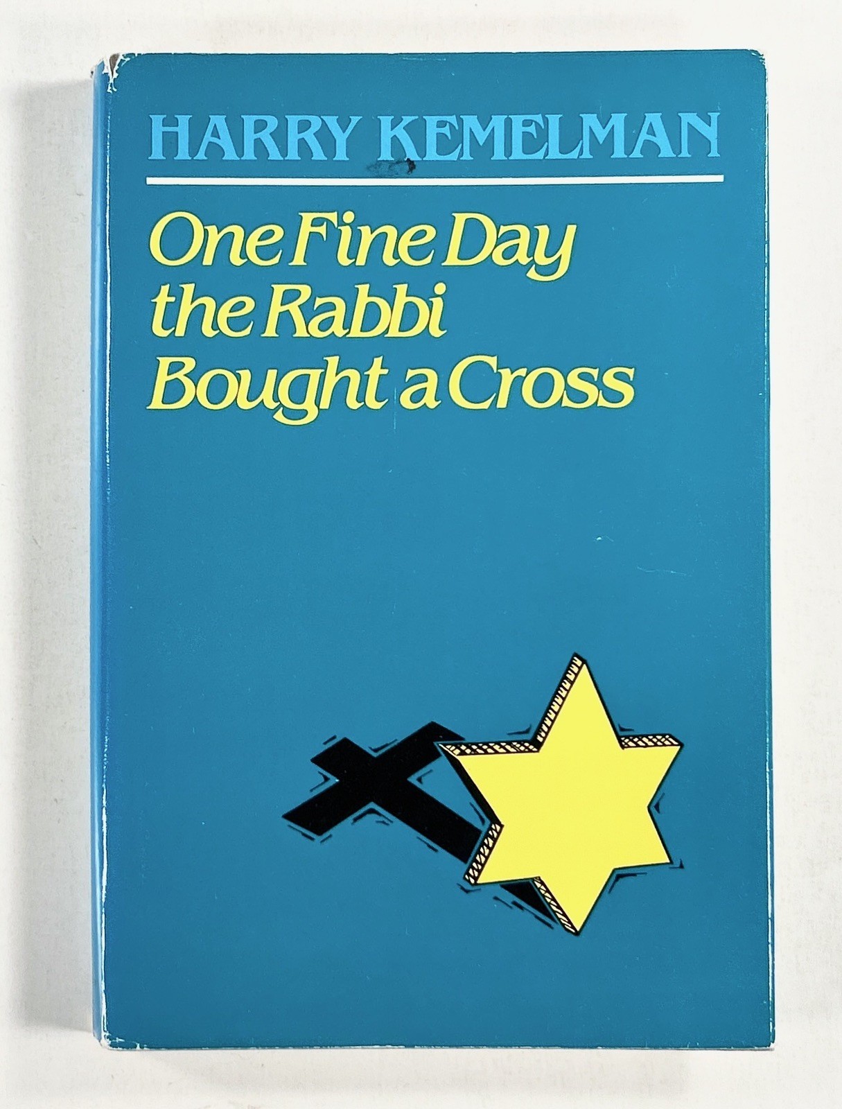 1987 Kemelman ONE FINE DAY THE RABBI BOUGHT A CROSS detective novel hc/dj BCE