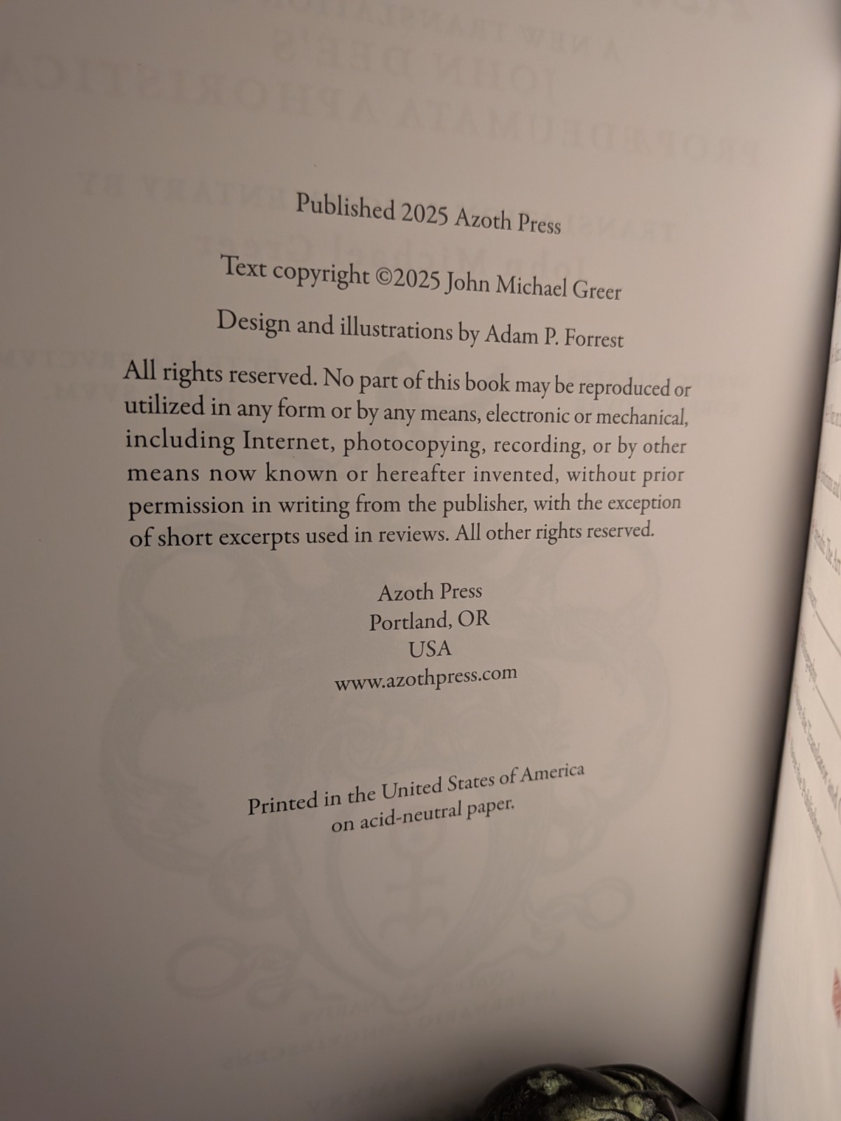 Aphorisms On Astrology & Magic: John Dee’s Propædeumata Aphoristica, Deluxe Ed.