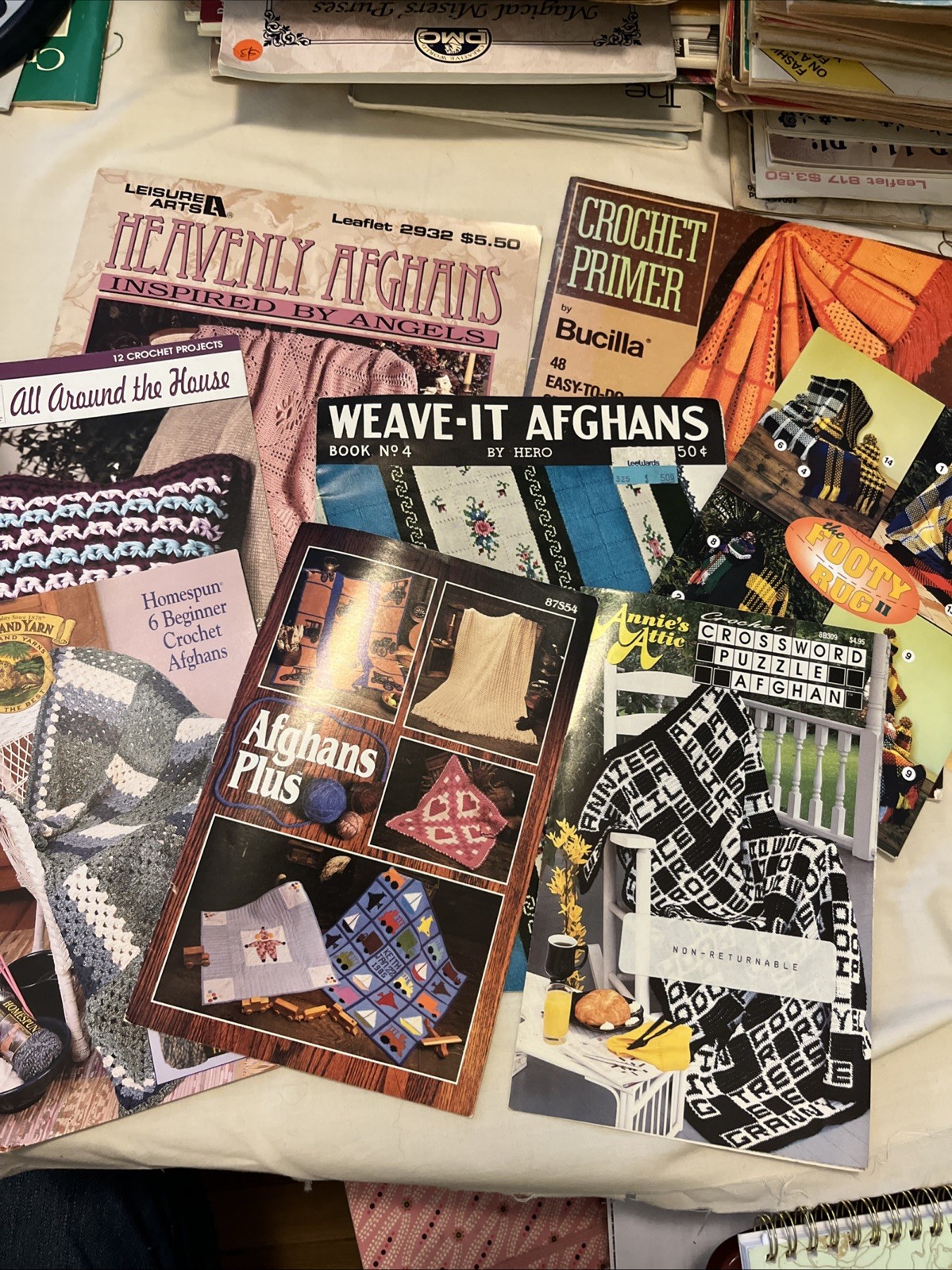 8 Crochet Afghan Booklets Crochet Weaving ￼