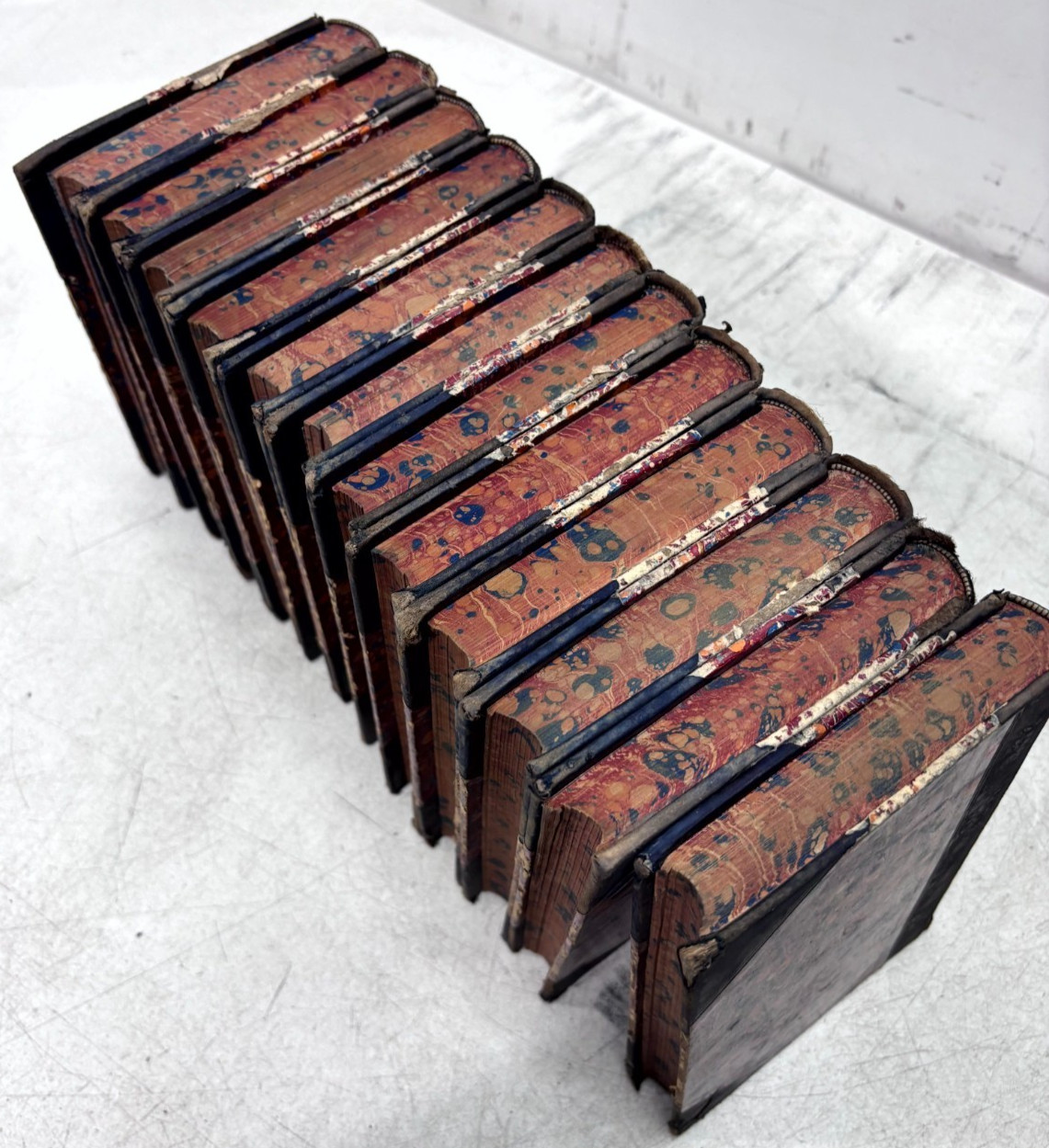 Antique Thomas Hardy 12 Vol Set P.F. Collier Leather Bound Wessex Tales