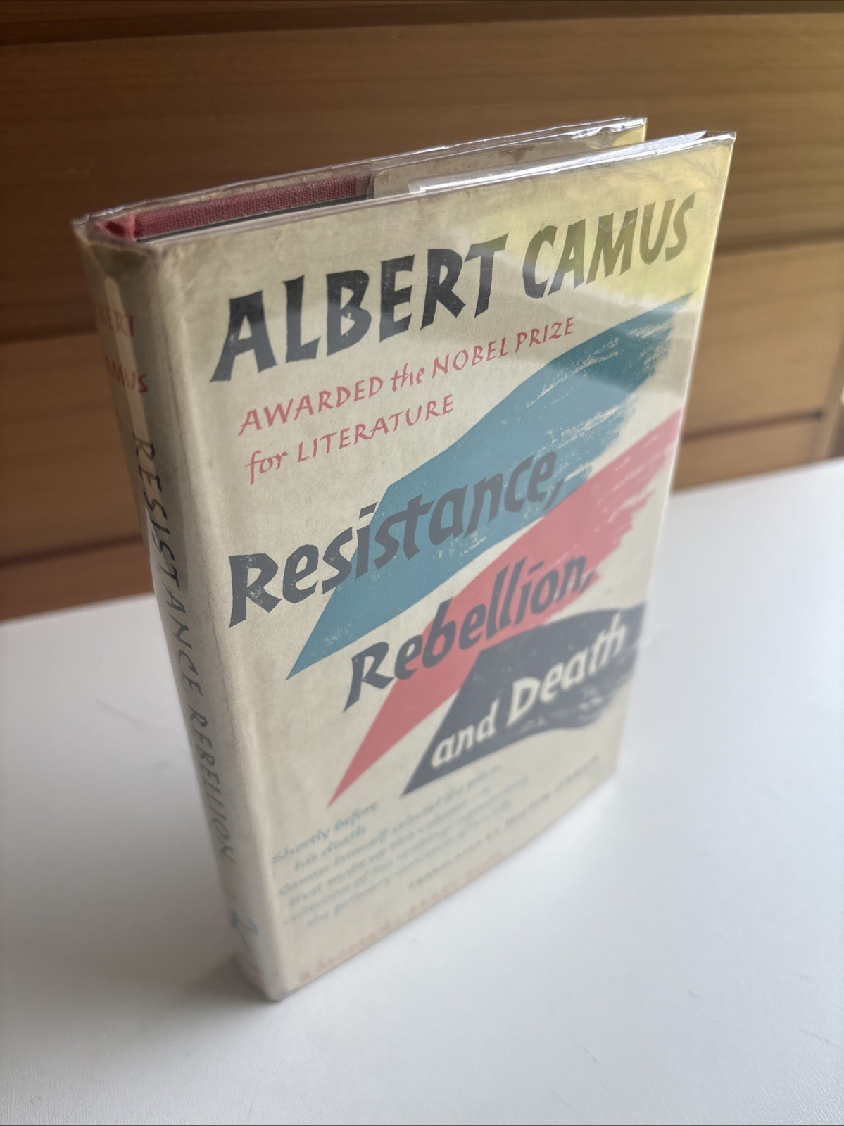 Albert Camus RESISTANCE REBELLION AND DEATH 1960 The Modern Library #339 HC/DJ
