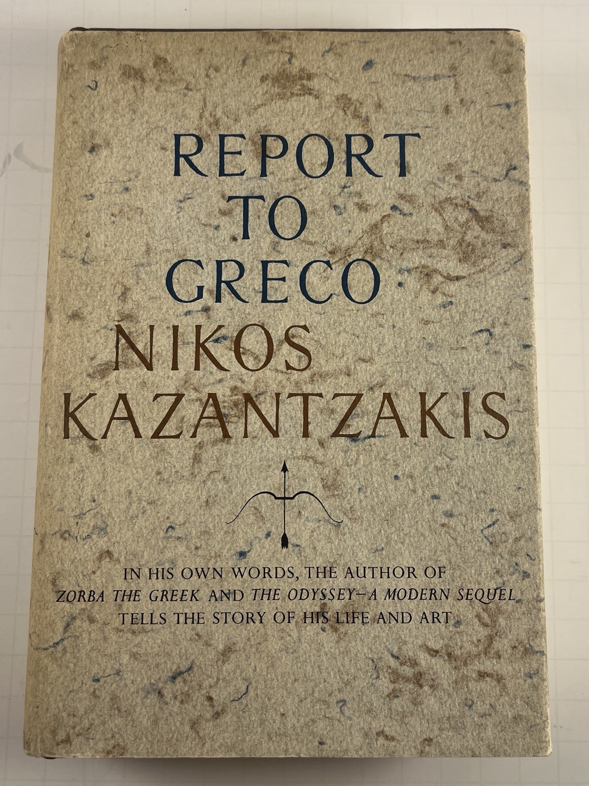 Report to Greco Nikos Kazantzakis 1965 STATED FIRST PRINTING HC DJ 1st Edition