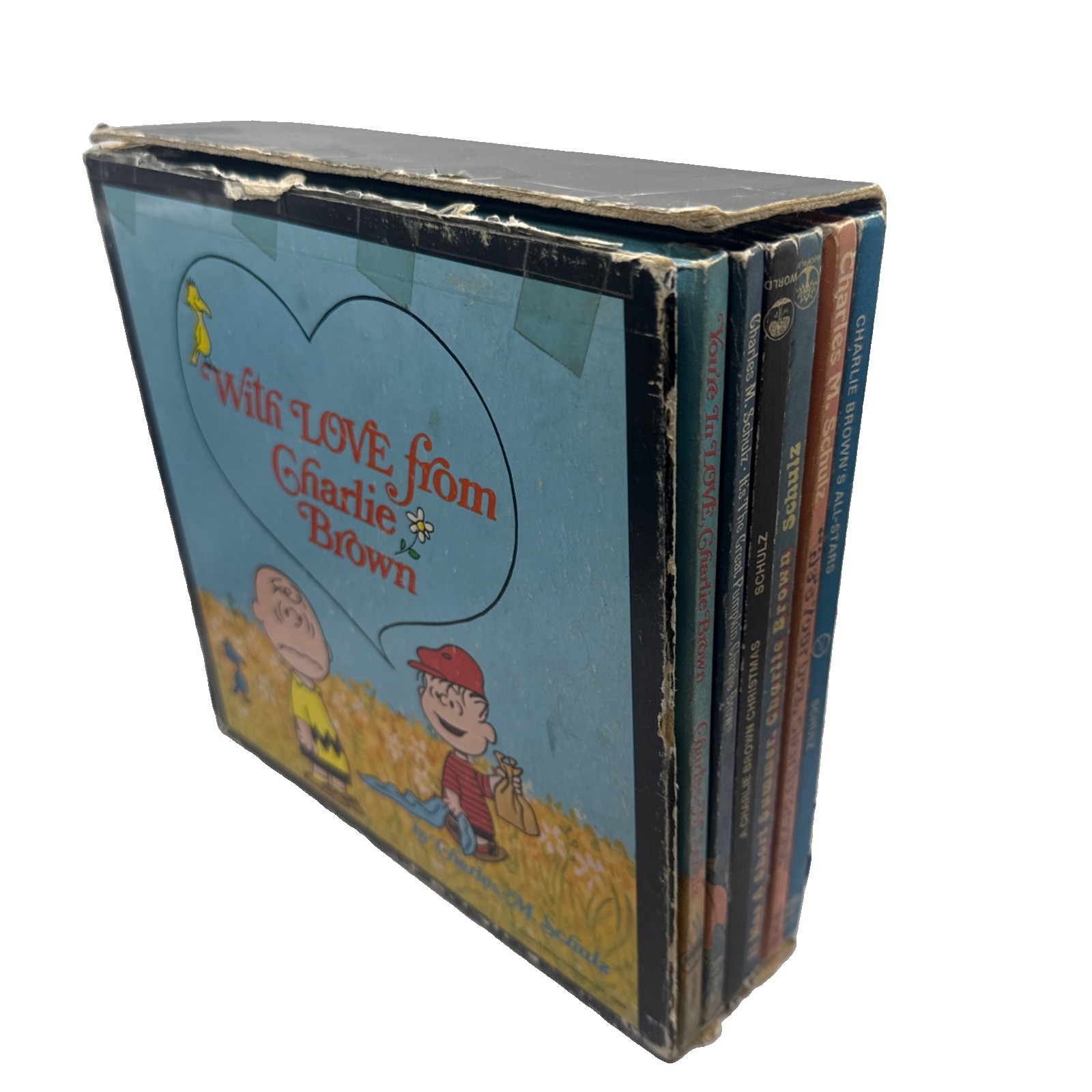 “With Love from Charlie Brown” 6 Book set 1st Ed Charles M Schulz Peanuts Snoopy