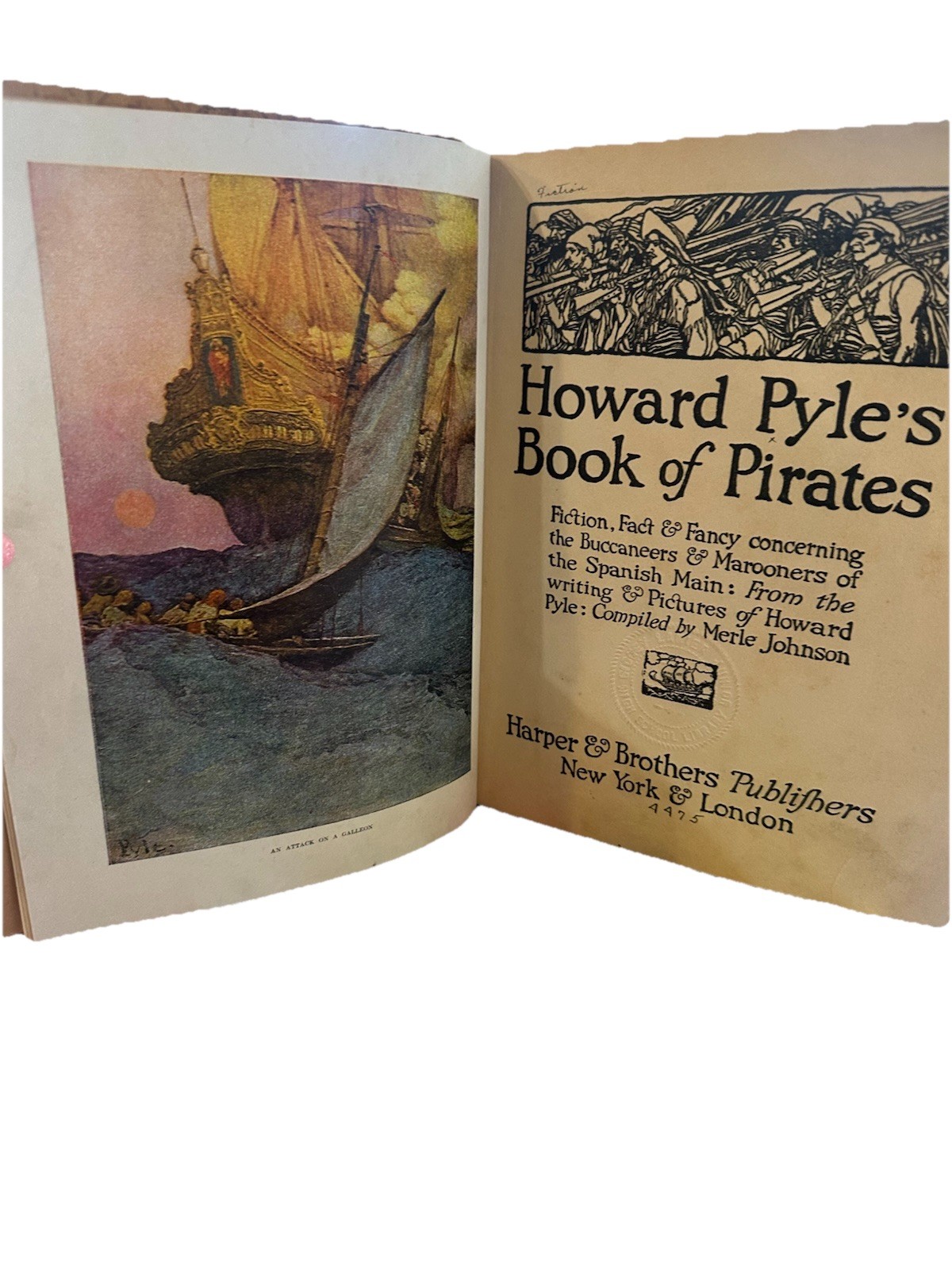 Howard Pyle’s Book Of Pirates First Edition 1921 Antique Illustrated