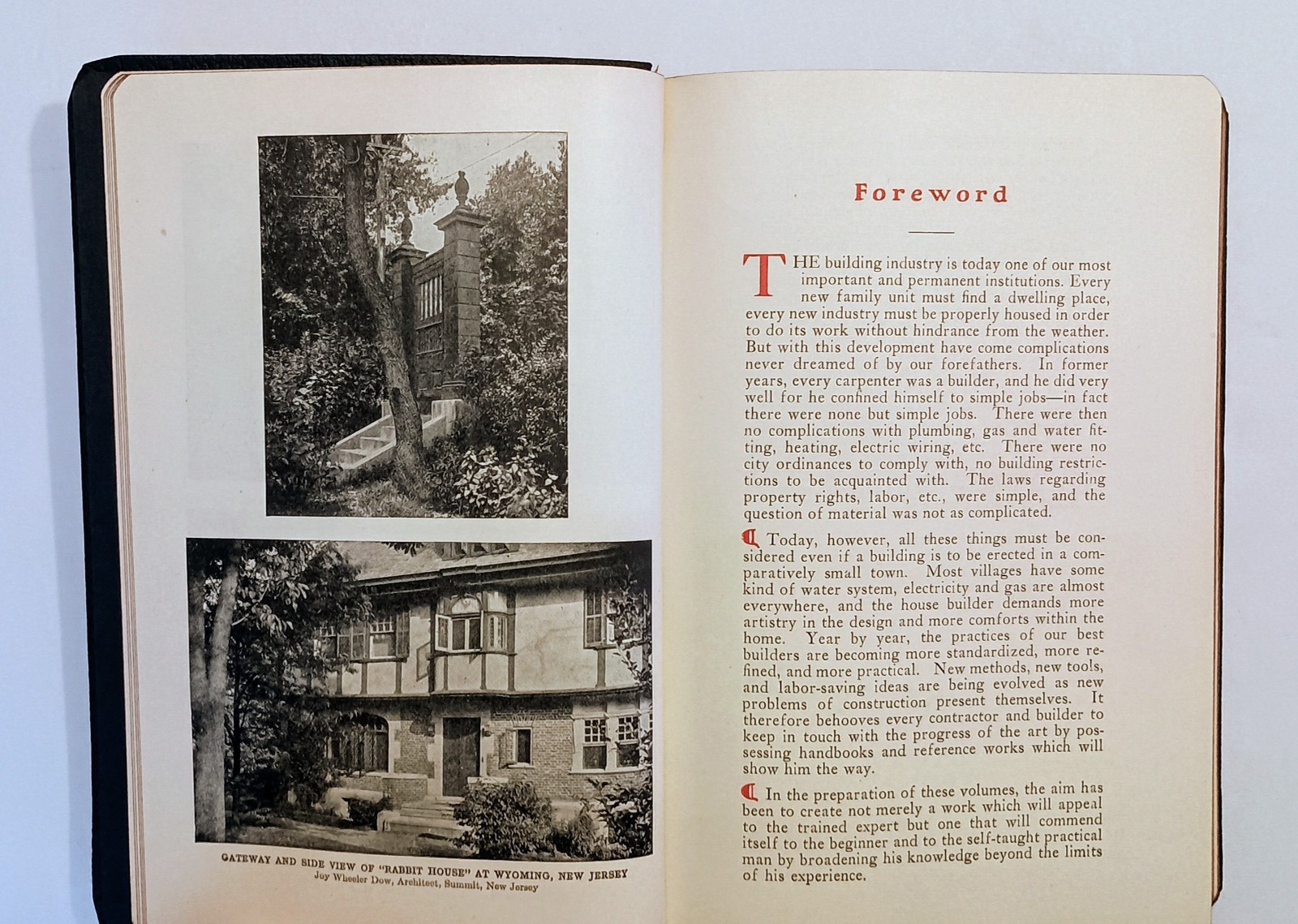 1924 CARPENTRY AND CONTRACTING, 1500+ Illust, Leather, Complete 5-Volume Set, NF