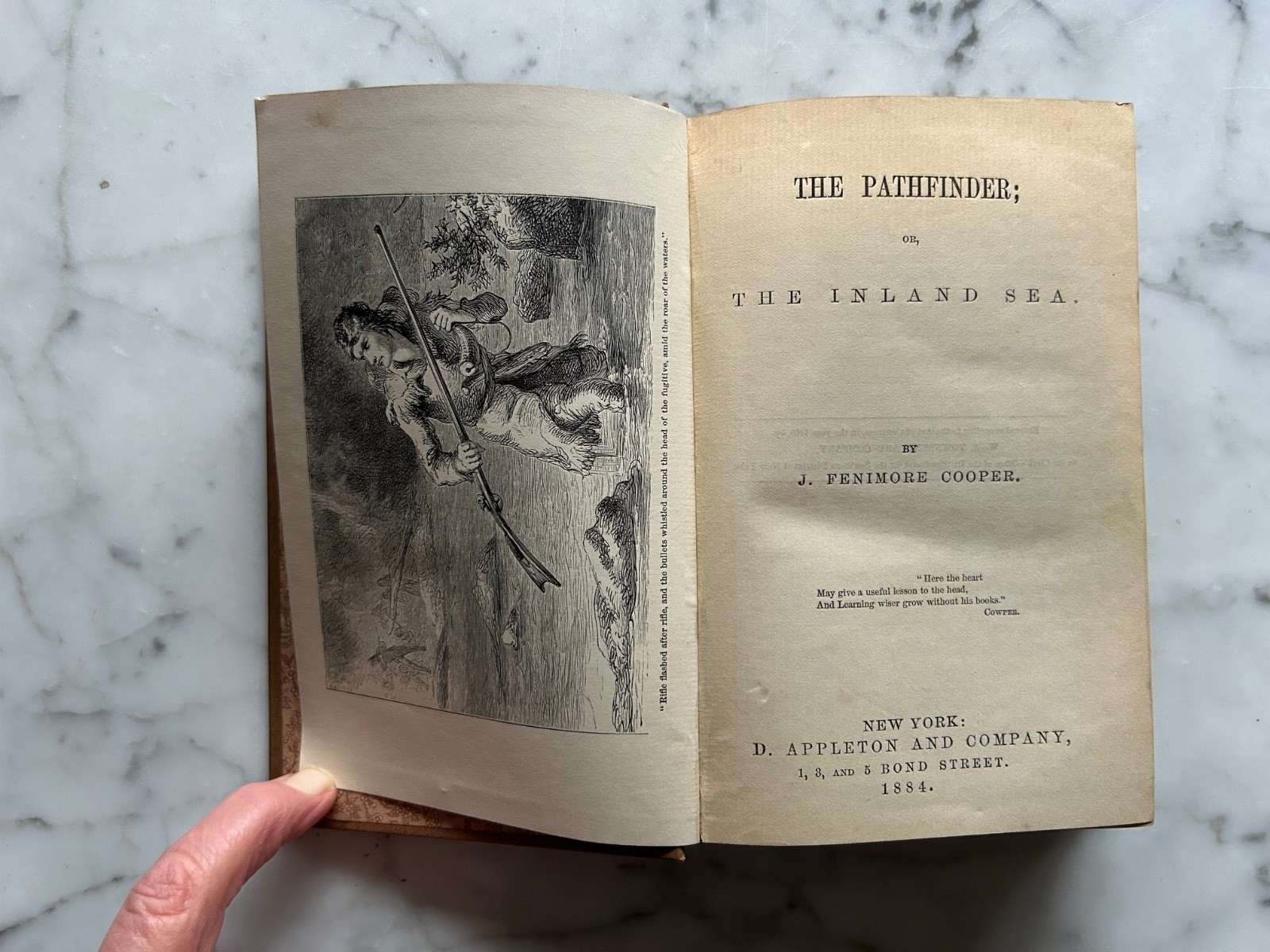 Antique books 1884 Lot Of 3 Leather Stocking Tales, By J. Fenimore Cooper