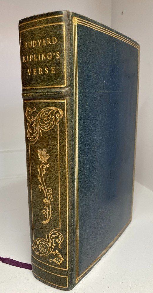 1945 KIPLING’S VERSE Definitive Edition Signed MAURIN Full Morocco Leather