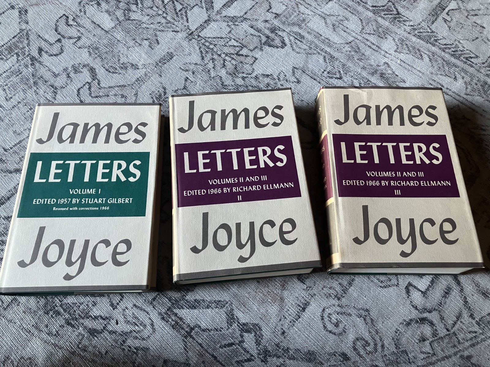 JAMES JOYCE LETTERS – 3 VOLUME SET – VIKING PRESS 1966 Slipcase!