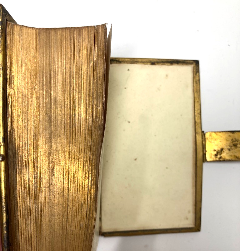1863 OXFORD BOOK COMMON PRAYER GOTHIC LEATHER BRASS CLASP GILT EDGES