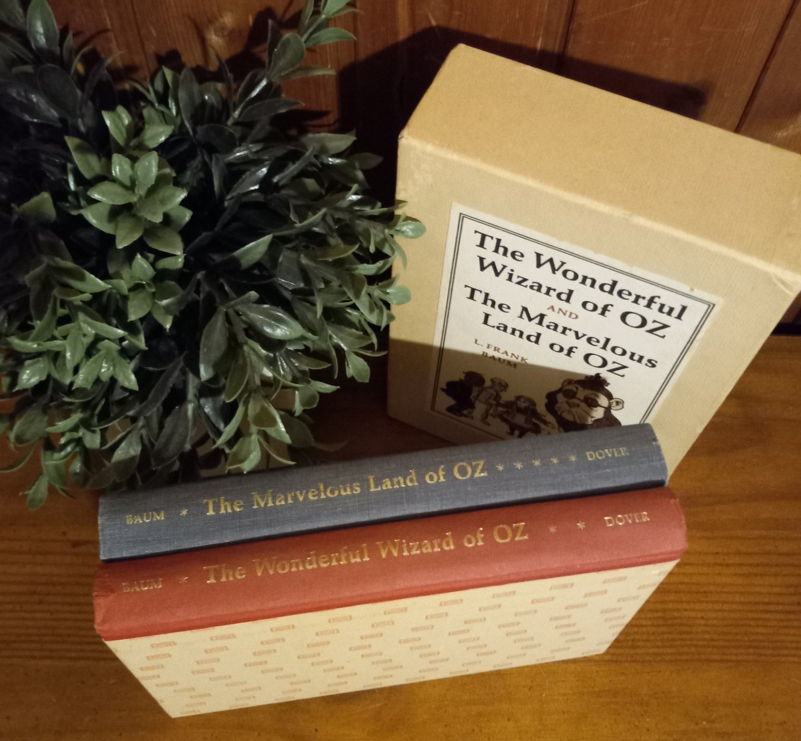 The Wonderful Wizard & Marvelous Land of Oz L Frank Baum 1966 Book Box Set *MINT