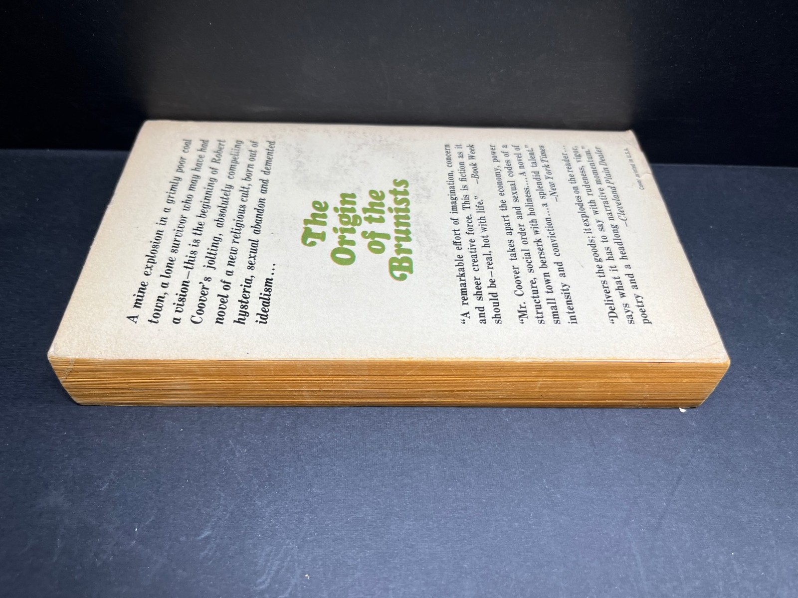 1967 The Origin of the Brunists by Robert Coover Mass Market Paperback