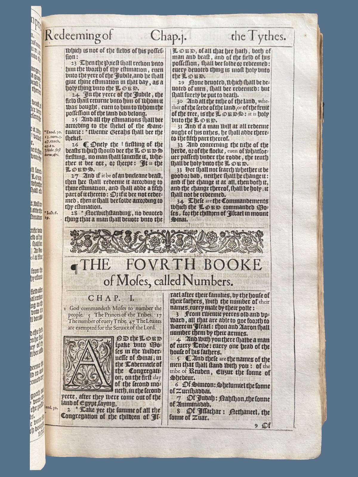 1617 Pulpit Folio 59-Line King James Bible – Complete Text with Genealogies