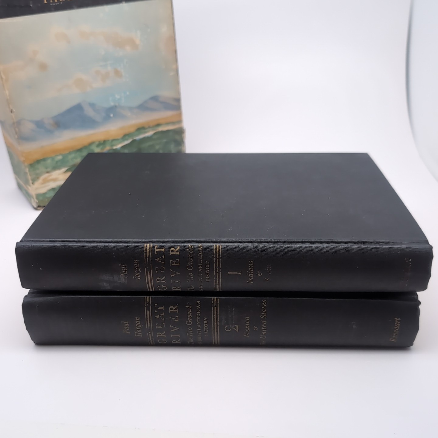 Great River: The Rio Grande – Paul Horgan 1954 Volumes 1 & 2 Hardcover Boxed Set