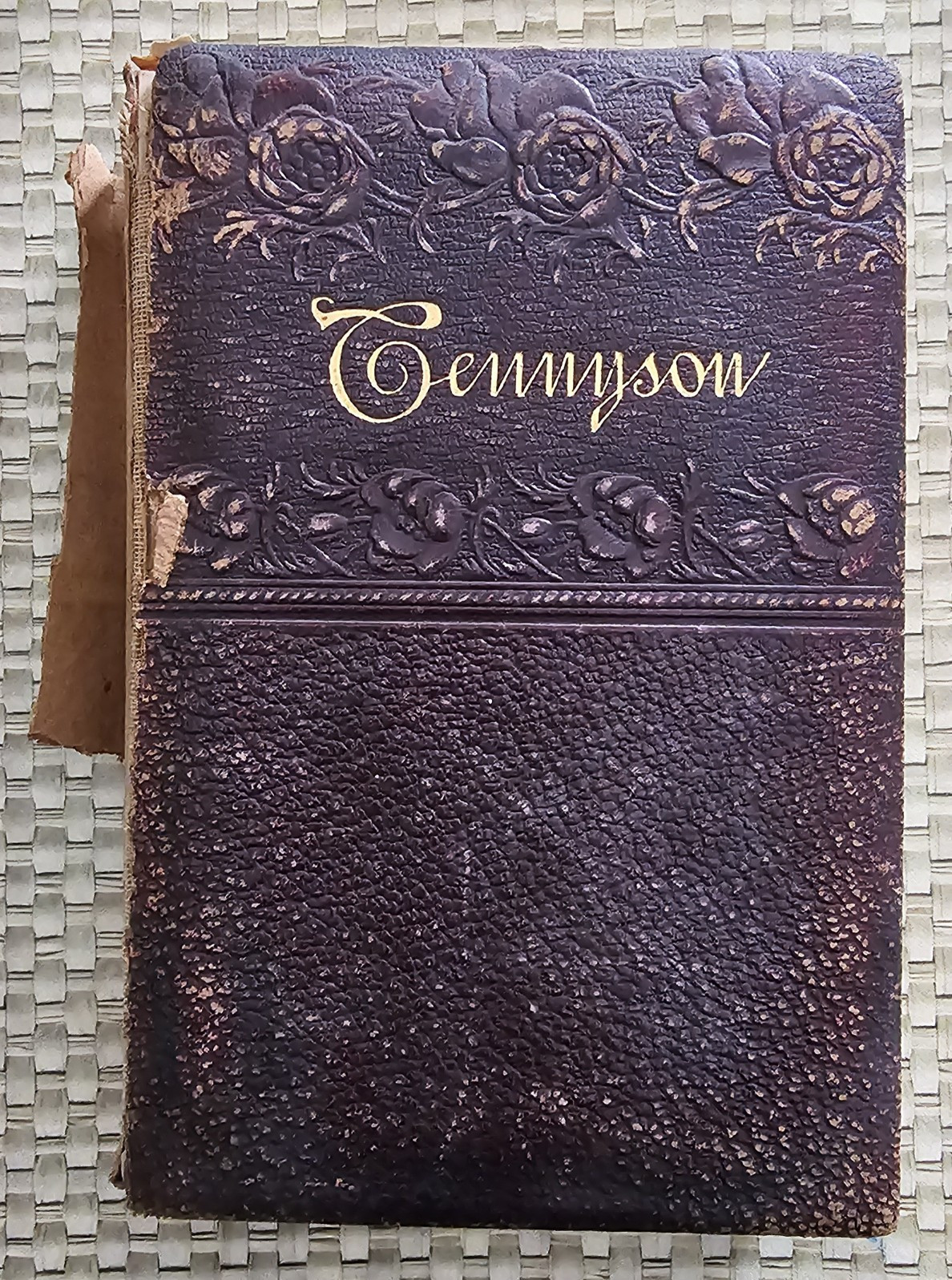 Alfred Lord Tennyson Poetical Works Leather HC Illustrated 1897 Inscribed