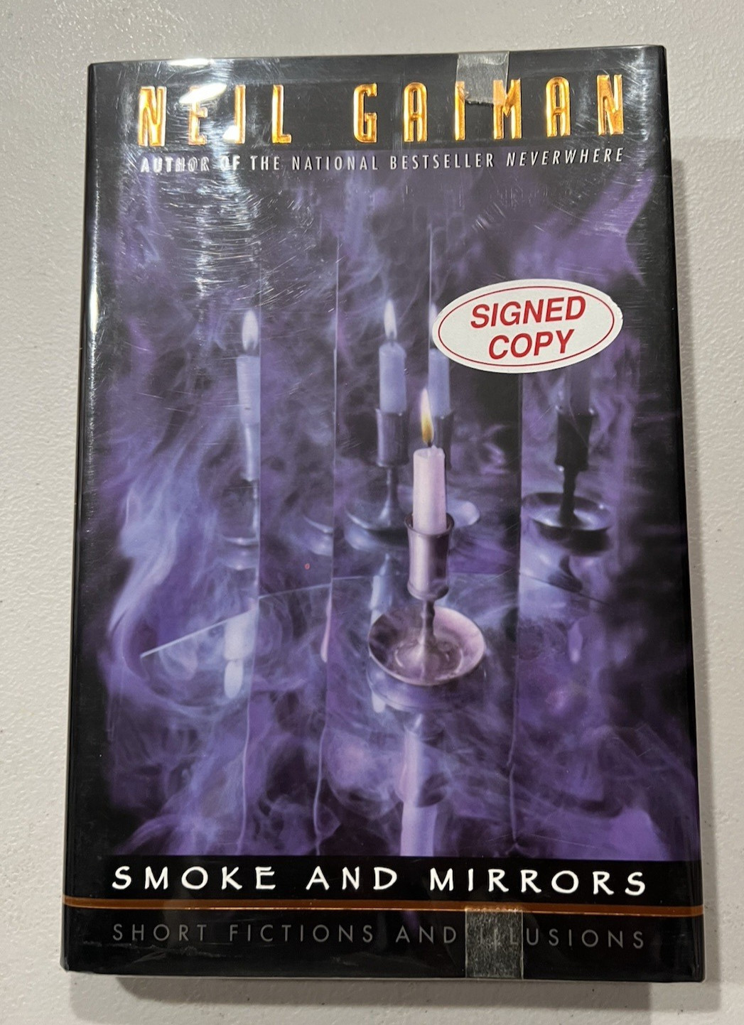 Neil Gaiman / SMOKE AND MIRRORS Signed 1998 First Edition