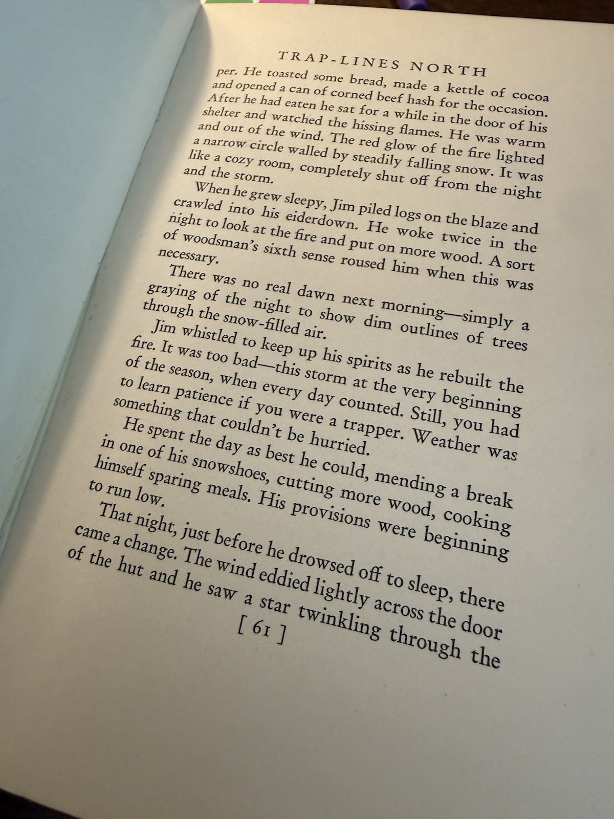 Trap-Lines North 1936 First Edition Stephen Meader True First Printing”