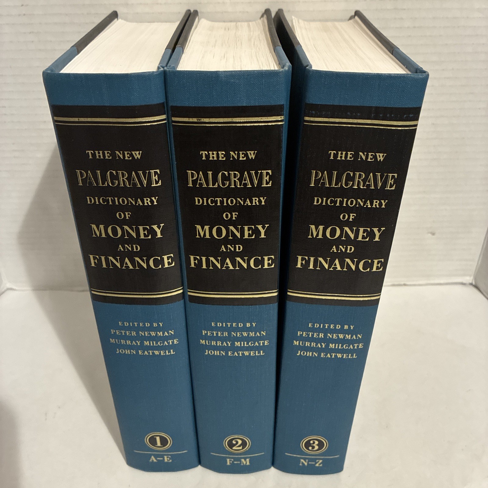 Peter Newman / NEW PALGRAVE DICTIONARY OF MONEY & FINANCE Three Volumes 1st