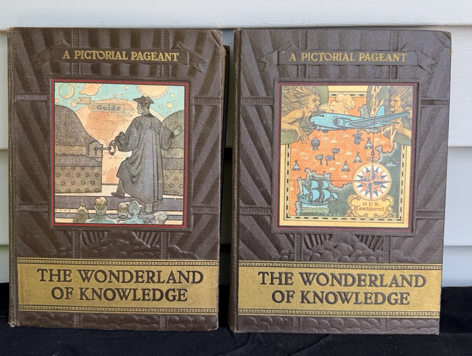 1942 Original, Complete Set “The Wonderland of Knowledge” Volumes 1-15