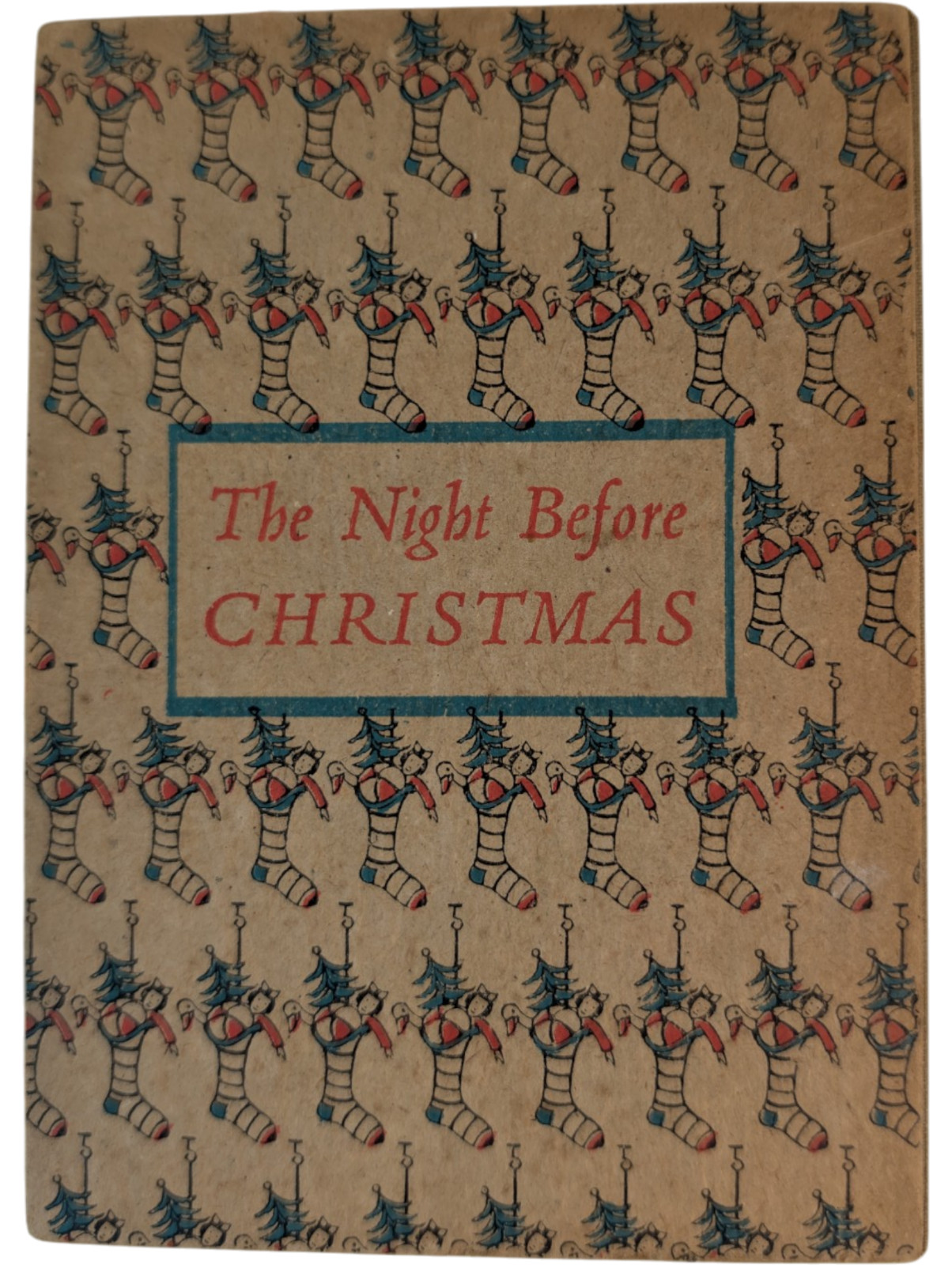 1937 The Night Before Christmas Mini Book Clement Moore Ilse Bischoff Woodcuts
