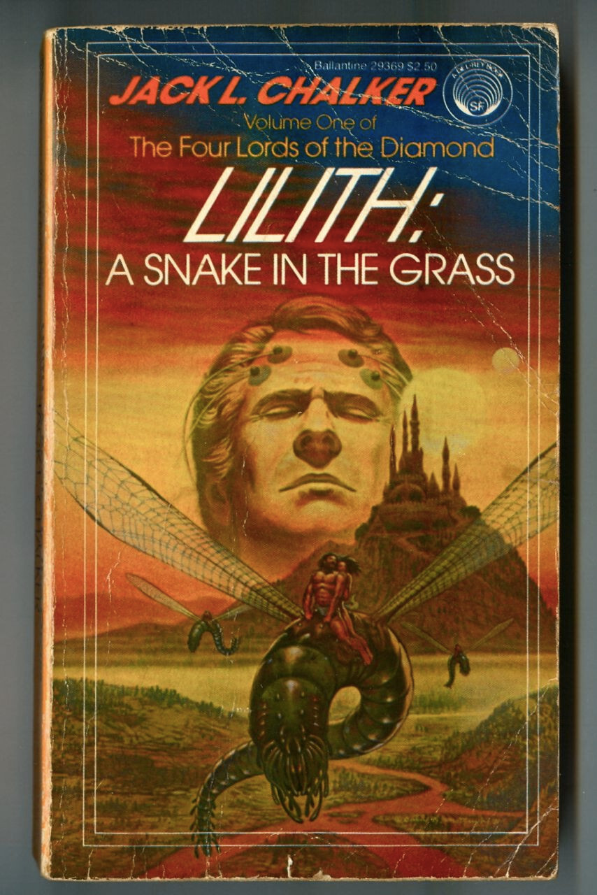 LILITH: A SNAKE in the GRASS by Jack CHALKER! Vintage 1983 Ballantine Del Rey PB