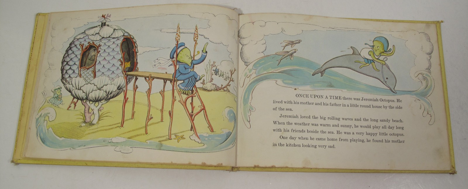 Jeremiah Octopus by Margaret Stone Zilboorg – 1962 – Hilary Knight Illustrations