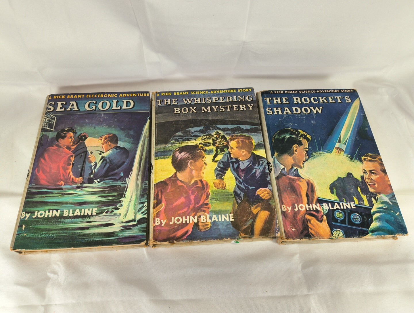 Vtg HC Rick Brant Science Adventure Story Books By John Blaine Lot Of 3