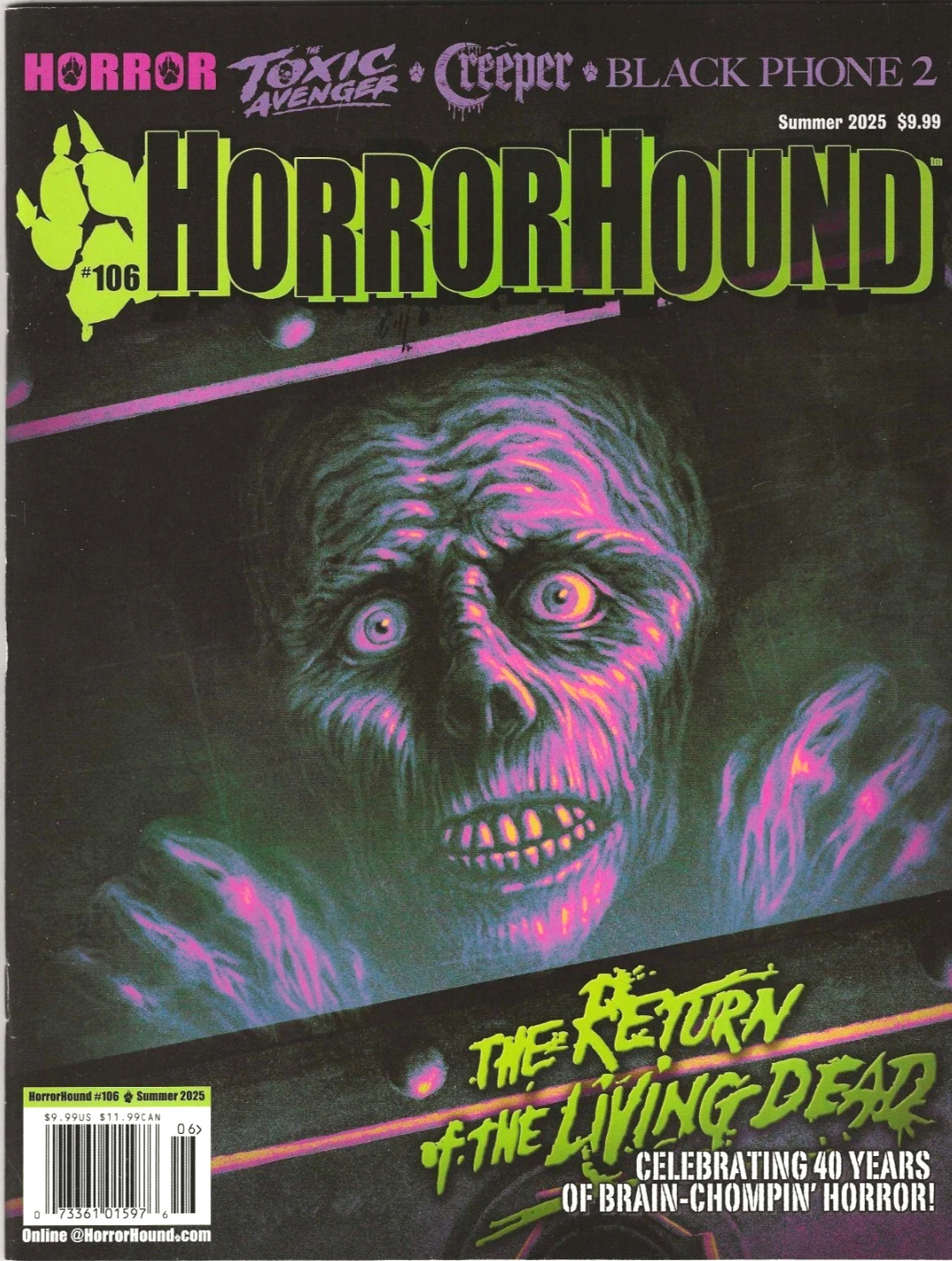 HORROR HOUND MAGAZINE #106 | SUMMER 2025 | THE RETURN OF THE LIVING DEAD