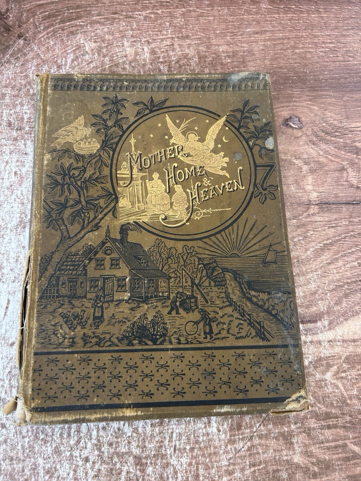 Vintage 1882 Mother Home and Heaven Book by Theodore L. Cuyler – Hardcover