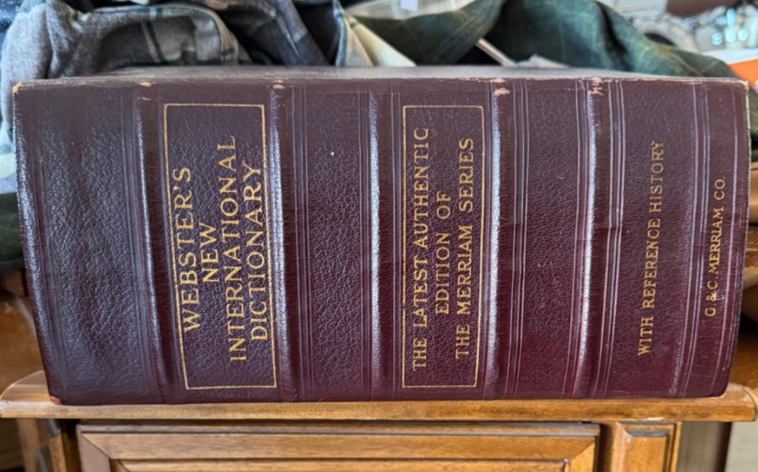 Vintage Webster’s New International Dictionary 1931