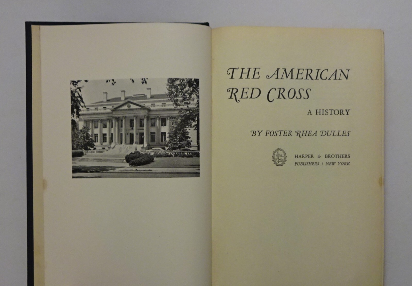1950 The AMERICAN RED CROSS – A History, 1st Ed, Dust Jacket, Clara Barton, VG