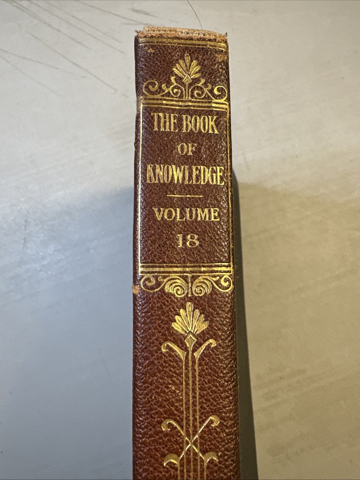 Vintage The Book Of Knowledge The Grolier Society VOL. 18; 1923 Over 100 Yrs Old