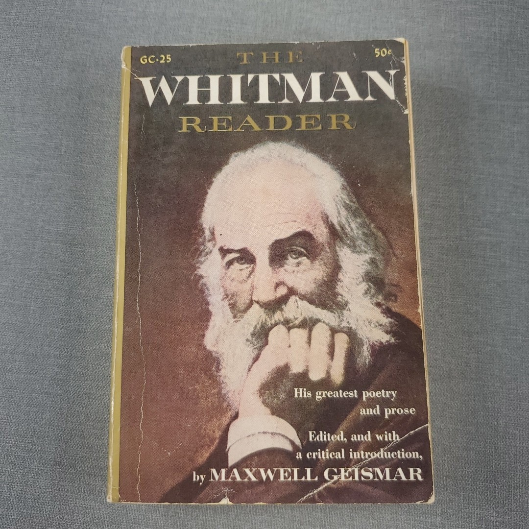 The Walt Whitman Reader Geismar 1955 Vintage Paperback Pocket Book