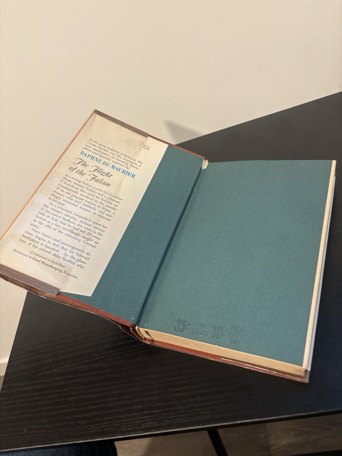 The Flight of the Falcon by Daphne Du Maurier. Hardcover. 1965 1st Edition!
