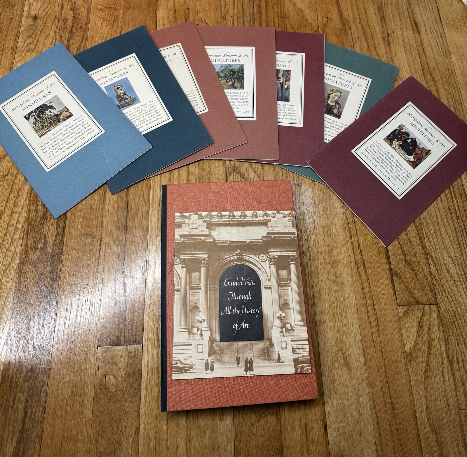 Vintage 1950-53 Metropolitan Museum Art Miniature Stamp Albums COMPLETE Lot 4