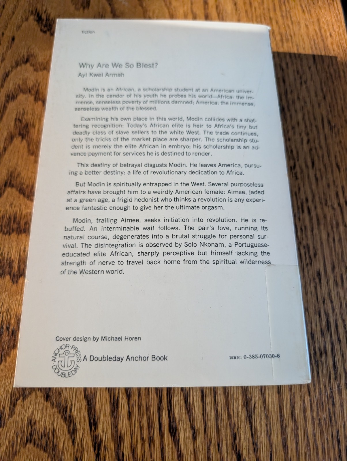 Ayi Kwei ARMAH / Why Are We So Blest? 1973 Trade Paperback