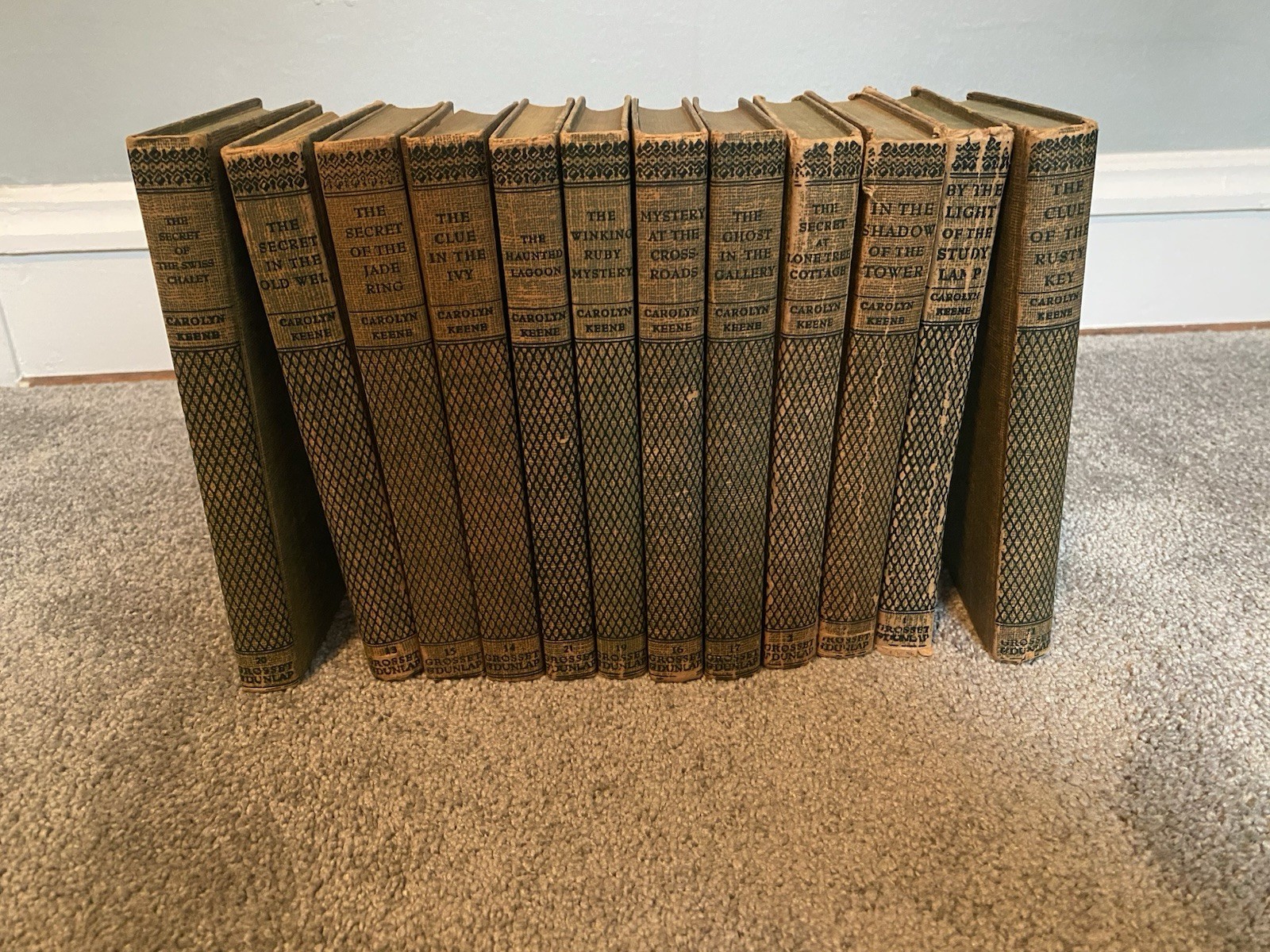 Vintage Lot of 12 NANCY DREW MYSTERY HC, Carolyn Keene