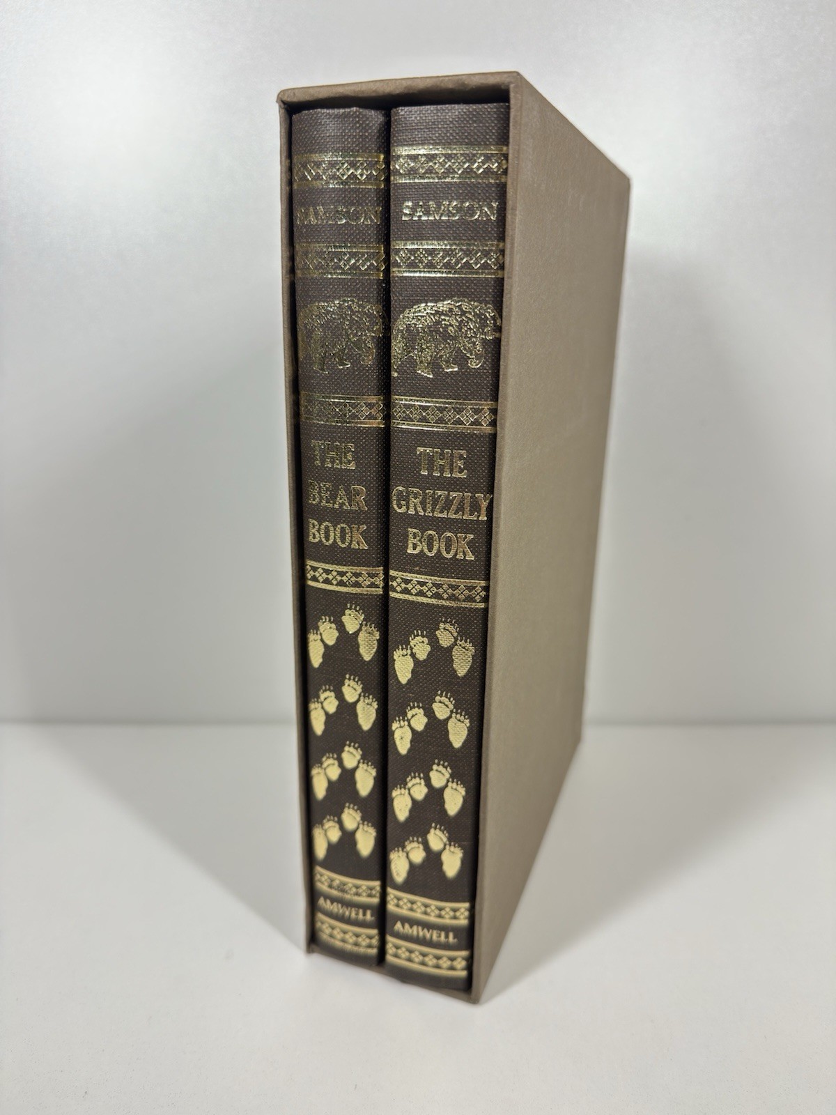 Boxed Set The Bear Book & The Grizzly Book Jack Samson Amwell Press HB Slipcase
