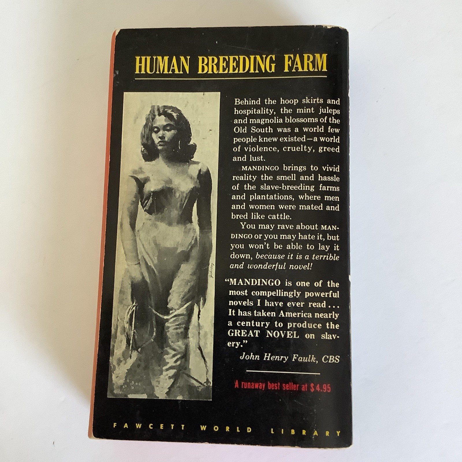Mandingo Vintage Paperback By Kyle Onstott 12th Printing 8/64 Fawcett Publishers
