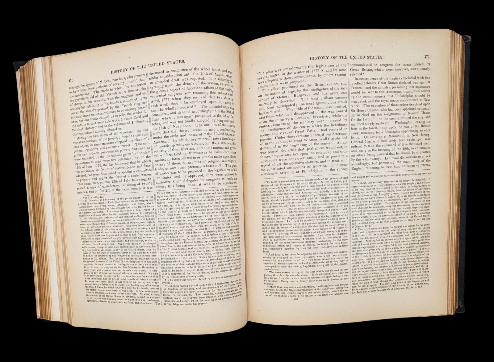 1875 The History of the United States from Colonial Days to Grant – FINE PLATES!