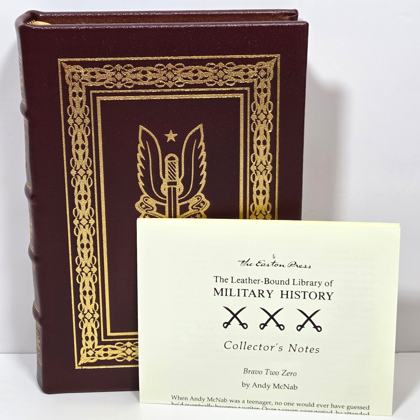 Easton Press Bravo Two Zero McNab Leather Gulf War SAS Military History Notes
